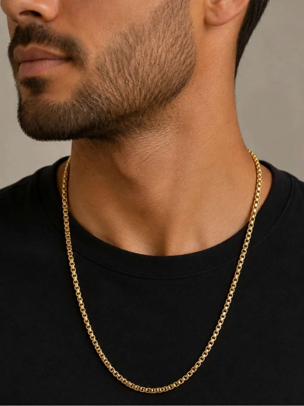New 18k Gold Mens 23.2 Rope Rolo Chain Necklace